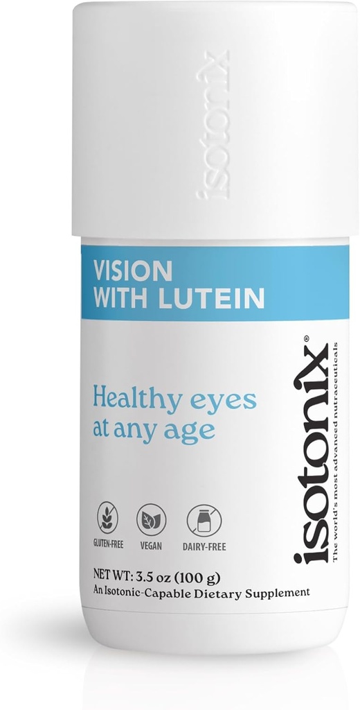Isotonix Vision Formel med Lutein - understøtter Eye Health, Vision & Circulation - Antioxidanter, Zink, C-vitamin, E, Bilberry, Zeaxanthin - Eye supplement til Klarhed & Beskyttelse - 30 Serveringer