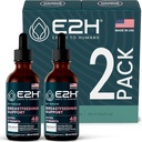 E2H Amning Supplement og Amning Support - Flydende Amning Supplement - Indeholder Bukkehorn, Mælk Tistle, Fennel og mere - Ingen Alkohol - Vegan - (2 flasker)