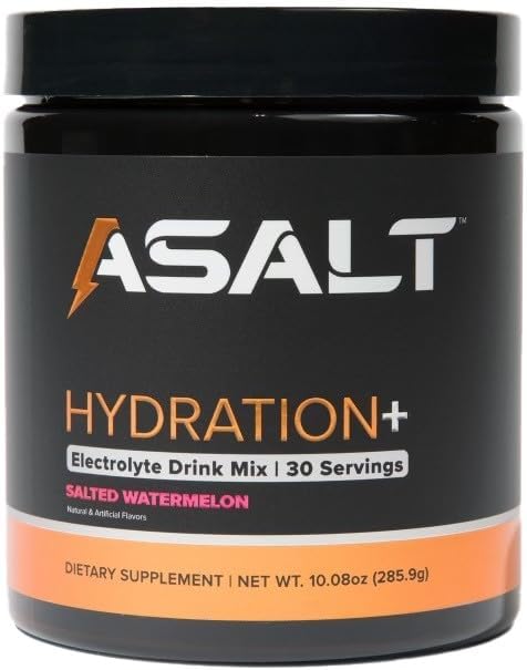 ASAT Hydration + Electrolyte Powder Drink Mix, 30 Servering, Sukker fri med Himalayan Pink Salt, Zink, Creatinine monohydrat, og Taurine, Aktiv Inddrivelse til Sport og Fitness, Keto og Paleo