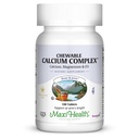 Maxi Health Chewable Calcium Complex - Vanilla Flavor Vitamin D3 og Magnesium Chewables til at hjælpe med at understøtte knoglerne - Kosher Magnesium og Calcium supplement til kvinder og mænd (180 Tæl)