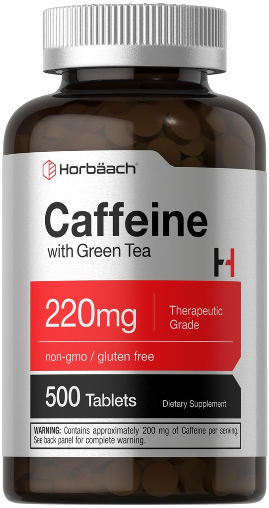 Horbäach Koffein Pills 220mg med grøn te