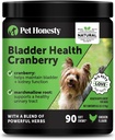 Blogen sundhed Cranberry supplement til hunde - Nyre støtte til hunde, Cranberry & D- Mannose til hund Urinary Tract sundhed, Hund Urin & Bregen støtte (kylling)