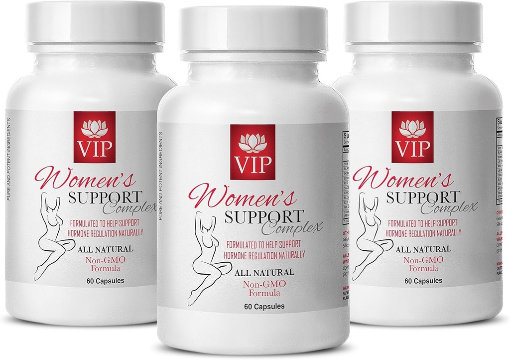 Hot Flashs Menopause Relief - Kvinder Support Complex Natural - Lakrids Root Extract - 3 flasker (180 kapsler)