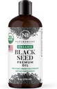 NaturoBliss Organic Black Seed Oil 100 Virgin Cold Pressed Omega 3 6 9 Super Antioxidant til immunforsvar, Joints, Mobilitet, fordøjelse, hår hud Vegan, Gluten- fri, Non- GMO USDA Certificeret 8oz