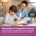 Kindnature L- Theanine Gummies 200mg - Vegansk Calm & Focus Supplement for voksne og børn i alderen 4 + - Blandede berry tyggetabletter, lavt sukker, non-Drowsy *