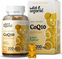 Wild & Organic CoQ10 Gummies - Vegan CoQ10 200mg Antioxidant Supplement med Ubiquinon - Naturlig energi og Focus Gummies med Coenzym Q10- 60 Non- GMO Pectin Chewables