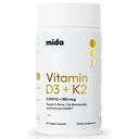 Mida Health ® D3 K2 vitamin 5000 IE med MK- 7