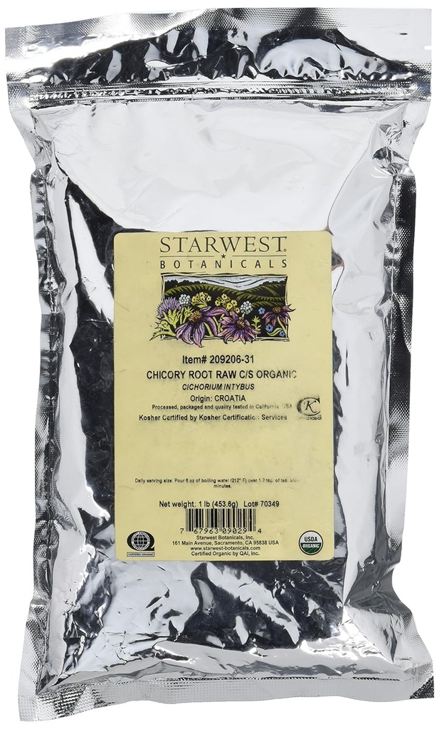 Organic Chicory Root Raw C/S