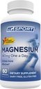 Magnesiumtillæg Complex MGSPORT- Høj Absorption med vitaminer B6, D, E - Relieves Leg Cramps & Muscle Support - 60 Servering