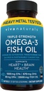 Viva Naturals Omega-3 Fish Oil, Triple Strength, 2500 mg, 30 Softgels - Re- Esterified Omega 3 Fedtsyrer herunder EPA, DHA, DPA - Passatarian-Friendly