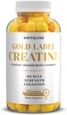 Hinterland Verlag Gold Label Creatine Monohydrate Gummies for Strength, Muscle Building, Brain Health Supplement, 5g per Serving, 150 Gummies (30 Servere).