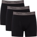 Organic Signatures 3-pack Soft Comfortable Mens 100% Organic Cotton Boxer Briefs