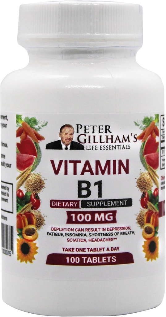 Peters Choice B1 tabletter Kosttilskud (B1 100mg, 100 tabletter)