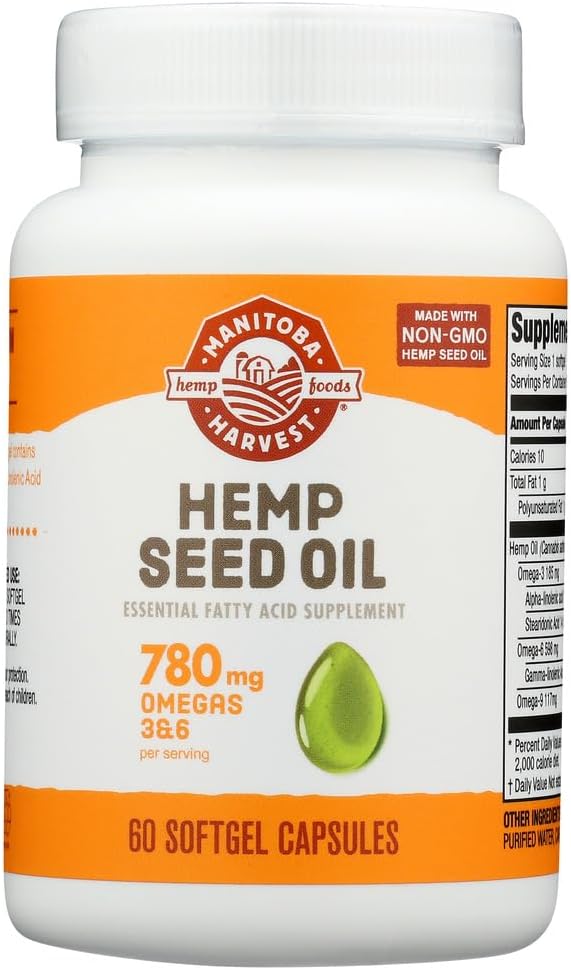 Hamp Seed Oil, 1000Mg Ea, 60 Sgel Pack Of 4