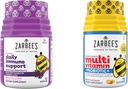 Zarbee 's Kids Daily immunsupport & Kids Multivitamin + Probiotisk Multipakning, Immunsupport Gummies med Elderberry, C-vitamin & Zink, 42 ct, & Children' s Vitamin + Probiotiske Gummies, 70 ct, 2 Genstande