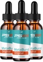 Metaburst PS1000 Pure Drops Liquid Supplement - PS1000 Metaburst Liquid Drops, PS1000 Original Metabolic Support Supplement, PS1000 Pure Metaburst Anmeldelser (3 Pack - 3 Måned Supply)