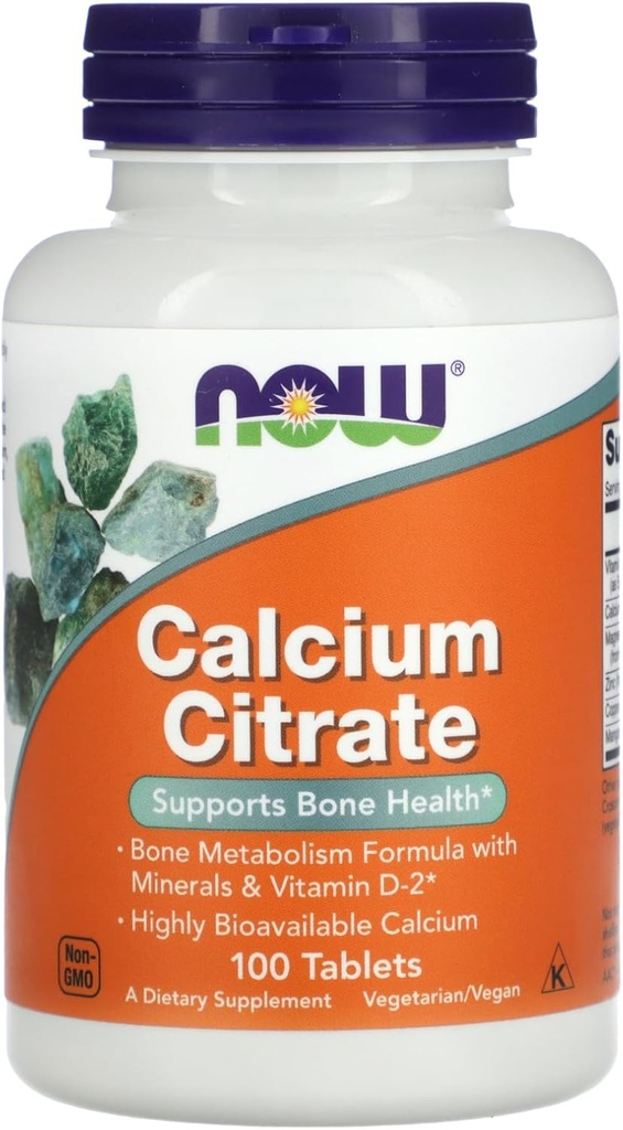 Calciumcitrat, 100 Tabs By Now Foods