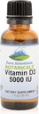 Pure Mountain Botanicals Liquid Vitamin D Drops - Unflavored Kosher D3 Liquid Drops i MCT Oil - 5000IE per Serving - 1oz Flaske