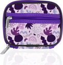 Serfeymi Weekly Travel Pill Organizer Pill Case for Purse with Removable 7 Day Pill Box, Fashionable Travel Medicine Organizer Pill Container for Medicine, Vitamin - Purple 02