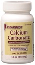 Pharbest Calciumkarbonat Antacida og Calcium Supplement 10 Korn - 100 tabletter af HARBEST