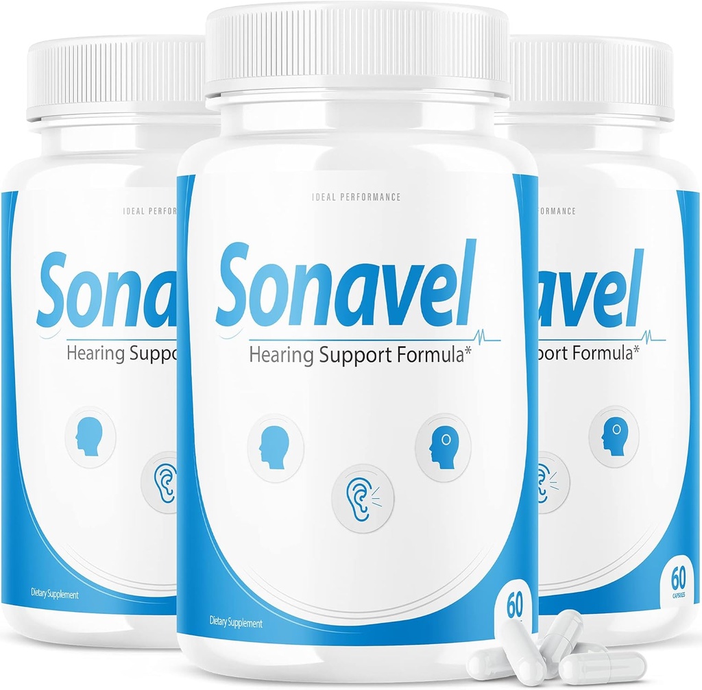 IDEAL YDEEVNE (3 Pack) Sonavel Hørestøtte Formel Tinnitus piller supplement (180 kapsler)