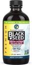 Amazing Herbs Premium Black Seed Oil - Cold Pressed Nigella Sativa aids i fordøjelsessygdomme, immunforsvar, hjernefunktion, fælles mobilitet, Gluten Free, Non GMO - 8 Fl Oz