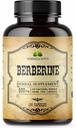 HERBALICIOUS Berberine Supplement - 100 kapsler Berberine HCL Kosttilskud til mænd og kvinder - Ikke GMO Berberine 500mg - Ideel til immunforsvar, hjerte, Cholesterol Niveau