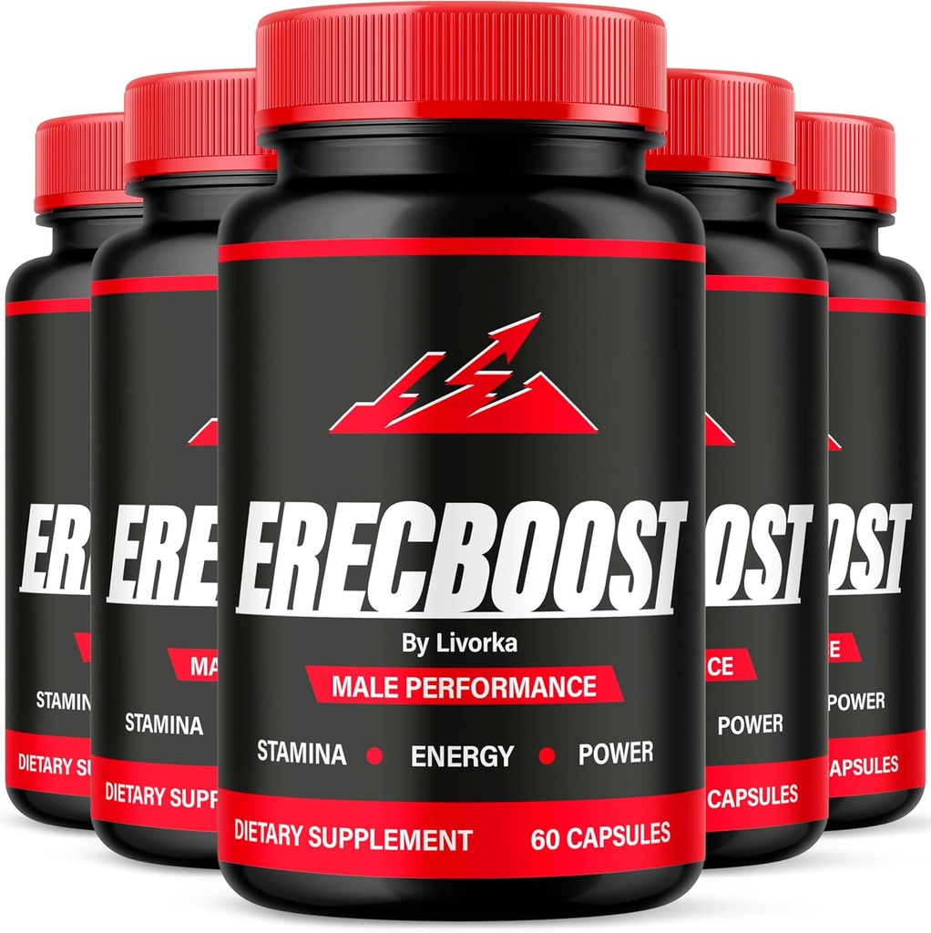 (5 Pack) Ereboost kapsler, Alle naturlige avancerede formel, 300 kapsler