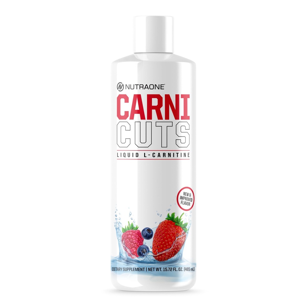 NutraOne Carnicuts L- Carnitin Liquid Supplement Stimulant Free * (Berry Blast - 32 Servere)