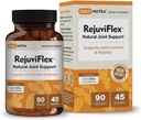 RejuviFlex - Natural Joint Supplement w / ApressFlex Boswellia AKBA, Gurkemeje Curcumin, Piperine & White Willow Bark - for funktion af hænder, Knees, Samlet fælles sundhed (90 kapsler)