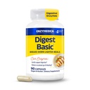 Enzymedica Digest Basic - Digestive Enzyme Supplement for Women & Men, Enzyme Capsules for Digestion, Gut Health Support, Helps Gas & Bloating, Energy Support, for Sensitive Stomachs, Vegan - 90 Caps