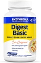 Enzymedica Digest Basic, fordøjelsesenzymer for sensitive stomachs, Tilbud Fast- Active Gas & Bloating Relief, 90 Greve