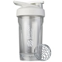 BlenderBottle Sport Shaker Flaske med Wire Whisk, 24-Ounce, White - Protein Shakes & Hydration for atleter & Fitness Entuaster, Easy Mixing, Holdbar & Letvægt, Lockable Lid