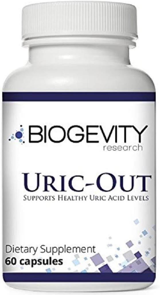 Uric- Out Ultimate Uric Acid Support - 11 kraftfulde ekstrakter - Selleri frø, Tart Cherry Koncentrat, Chanca Piedra - Uric Acid Cleanse 60 Caps
