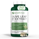 Nature 's Push Super Potent Olive Leaf 8: 1 Extract 20% Oleuropein 750mg Capsule Immunsystem, Hud og Heart Health Support Vegan Non- GMO USA cGMP Gluten Free Antioxidants 60 Capsules 2 Month Supply