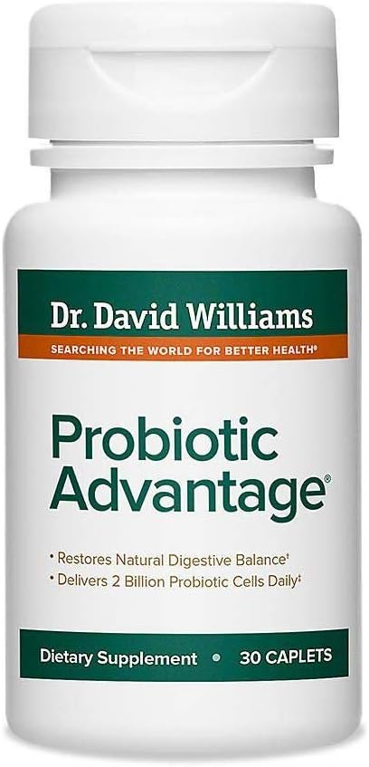 Dr. David Williams 'Probiotiske Fordel supplement med 7 Unique Stains og Patenteret teknologi til at levere Probiotika Alive (30 kapsler)