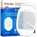 Transparent Film Dressing 4 "x 4.75" (10 Pack) - Vandtæt påklædningsbandager til post- Kirurgisk Bruser, IV Skjold, Tattoo Efterbehandling, Clear Breathable Dressing Patches af ECONQU