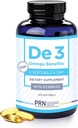 De3 Dry Eye Ultra Pure rTG Omega 3 - Støtte til tørre øjne - 2240mg EPA & DHA - Ny & forbedret-Burpless-3 per dag Servering, 3-måned Supply