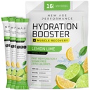 Ny Age Performance Hydration Pakker, Electrolytes Powder, Flydende Enhancer for Dehydrering Relief, L- Glutamin Aminosyrer til muskeltræning Inddrivelse, Sukker Free & 0 Calorie, 16 Sticks (Lemon Lime)