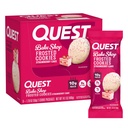 Quest Nutrition Frosted Cookies Twin Pack, Jordbærkage, 1g Sukker, 10g Protein, 2g Net Carbs, Gluten Free, 16 Cookies