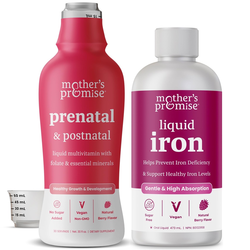 Mors løfte flydende jern & Prenatal Flydende Multi Bundle