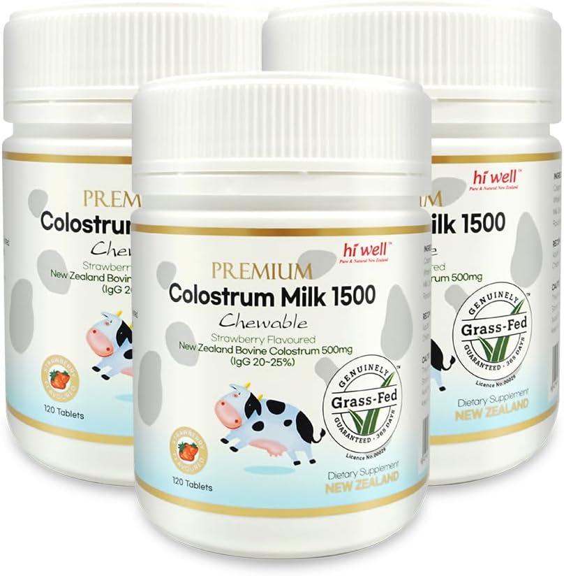 Hej Well Premium Grass- Fed Colostrum1500 120Tablets (3)