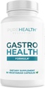 PURESUNDHEDSFORSKNING Gastro Health Formel - Natural Alginate for syre Reflux - DGL supplement til Heartburn & fordøjelsesbesvær - Med Artiskoke, Rhodiola Rosea, Hyaluronsyre, Quince & mere - 90 kapsler