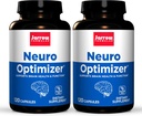 Jarrow Formulas Neuro Optimizer - 120 kapsler, pakke med 2 - Hjerne Sundhed & Antioxidant Support - Inkluderer 7 Neuro Nutrients - Gluten Free - 60 Total Servering