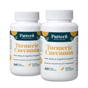 Mønster Wellness Gurkemeje Curcumin - 1300mg - 95% Curcuminoider med BioPerine ® Black Pepper - Fælles, kognitiv & immunforsvar - ikke-GMO, Gluten Free - 120 kapsler
