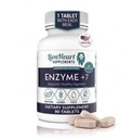 Enzyme +7 Digestive Enzymes for No Gallbladder - Ox Bile Salts 30mg, Betaine HCl 100mg, Pancreas Substance & 7 Enzymes - Post-Gallbladder Removal Support - Doctor-Formulated, Made in USA - 90 Tablets