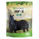 Sølv Lining Herbs Equine INF- X - Understøtter Horse Stress Relief og sunde niveauer af gode bakterier - Natural Support for Equine Immunsystem - Urtetilskud til equin afgiftning - 1 LB