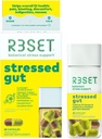R3SET Stressed Gut Prebiotic Daily Supplement for Gut Health, Heartburn, Bloating, Gas - Supplement Probiotika til kvinder + mænd - Ginger, Lichorice Root, Organic Mushrooms Blend, Natural, 28 Greve