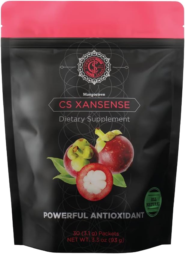CS XanSense Immunsystem & Antioxidant Supplement- Mangosteen, Xanthoner, & vitamin C- sukker fri energi drikke rig på vitaminer