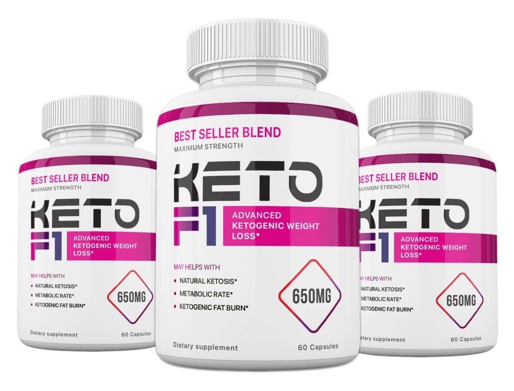 (3 Pack) Keto F1 Blend Formel, 180 Kapsler, 3 Months Supply